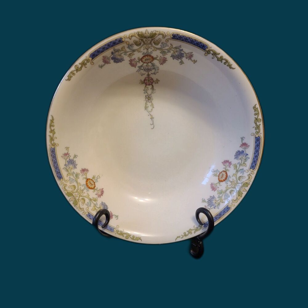 Hutschenreuther Selb HUT6 Floral & Swag 9" Round‎ Vegetable Bowl 1920's Vintage